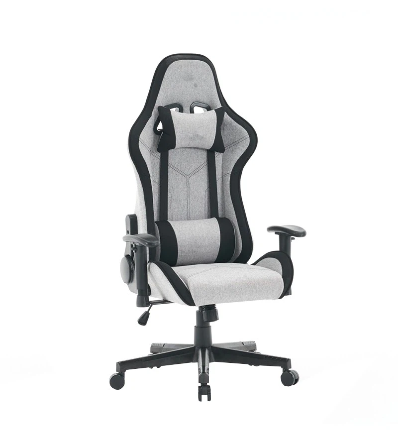 White Gaming Chair With Footrest